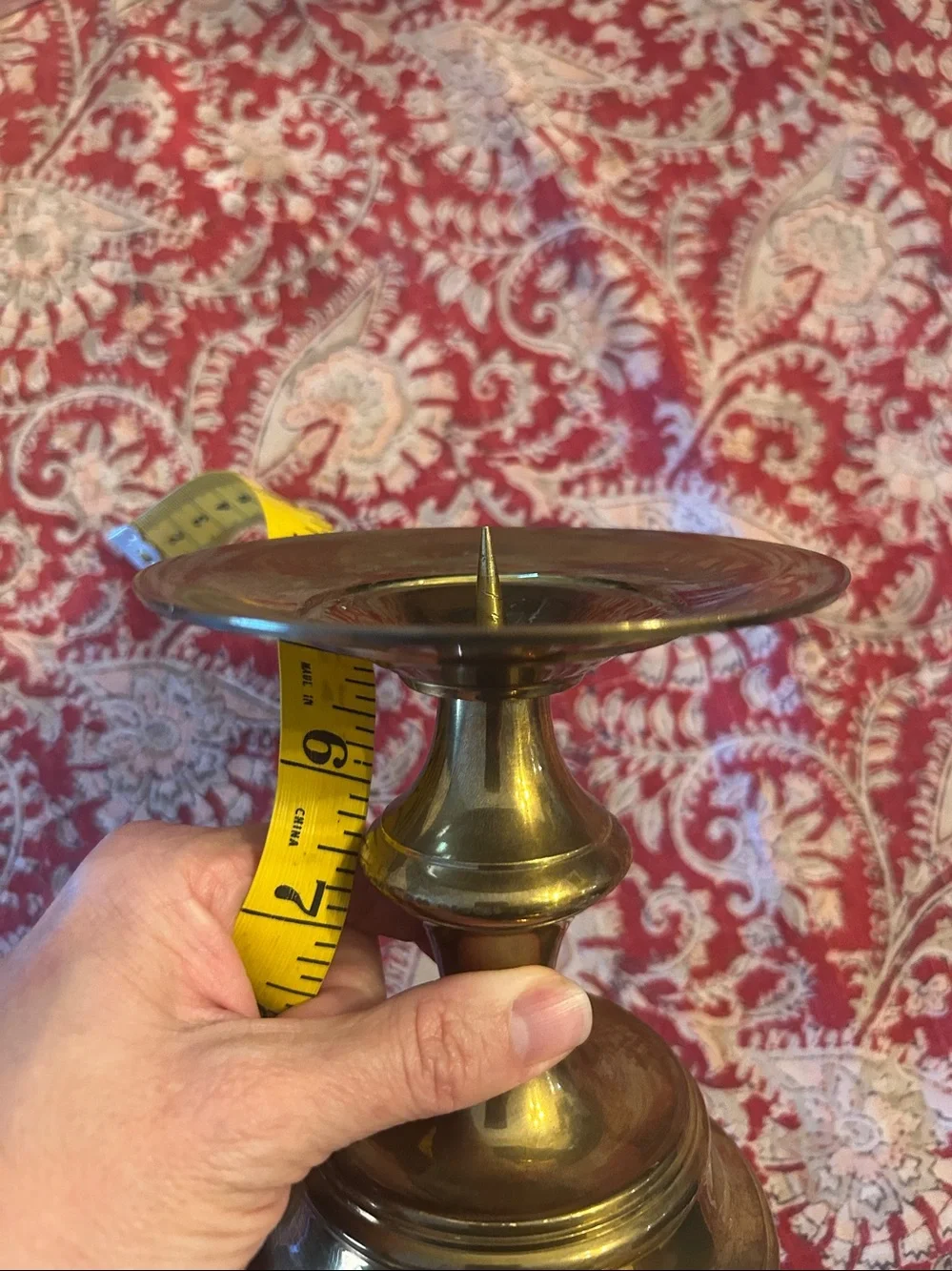 Large Brass Candle Holder